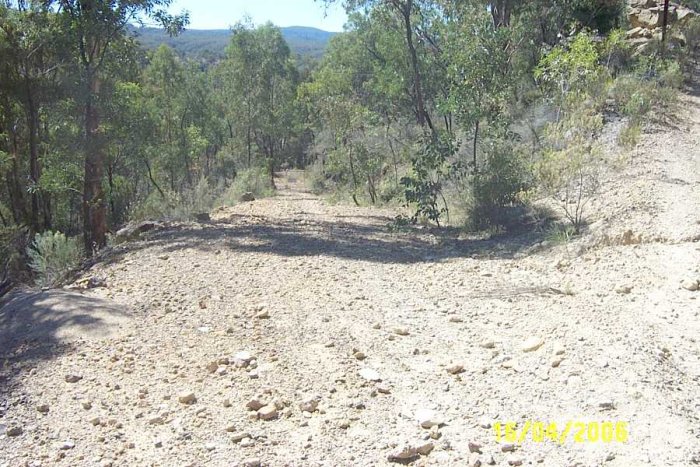 The road used by the Quarry trucks to get to the line.
