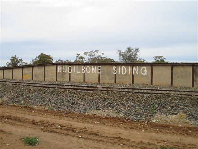The hand-painted sign on the loading bank face.