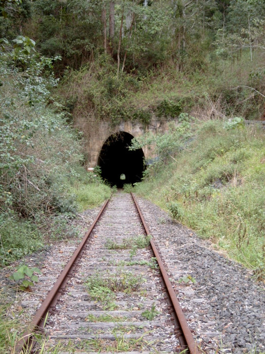 The northern portal of tunnel, looking in the up direction.