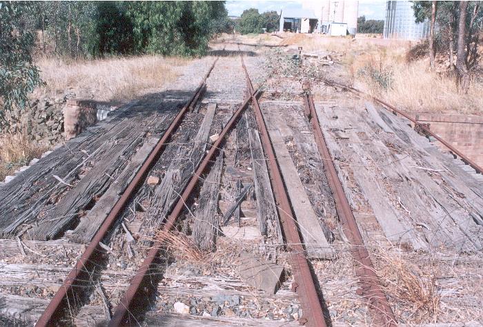 The points at 'B' frame are situated on top of a small timber culvert that by 2005 was in very poor condition.