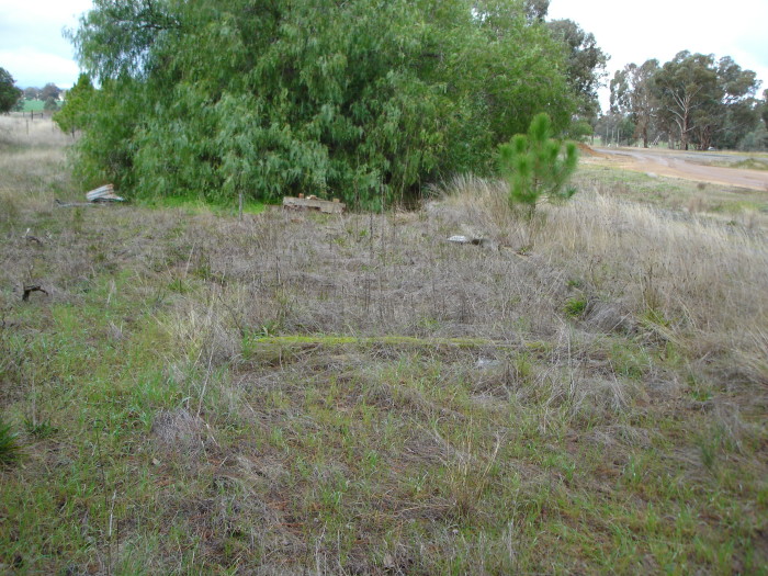 Foundations of some of the station buildings.