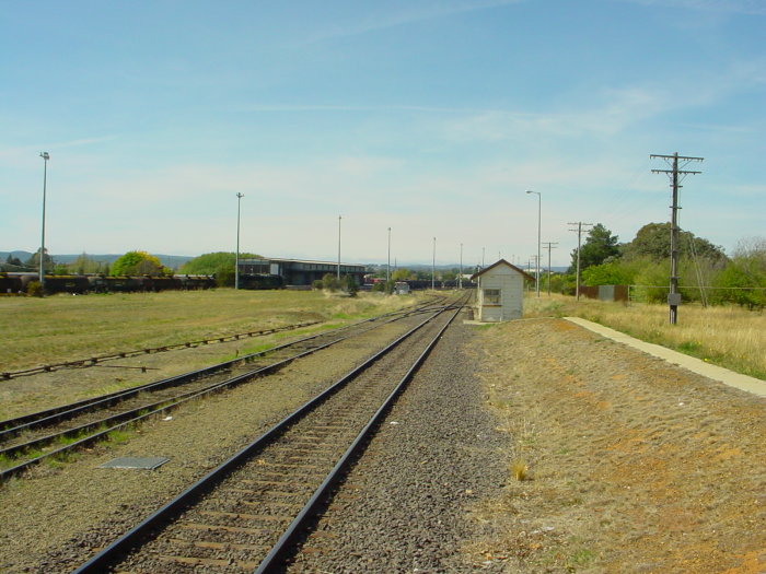 
The view looking back up the line from the eastern end of the platform.
