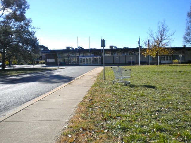 The view looking towards the front entrance of the station.