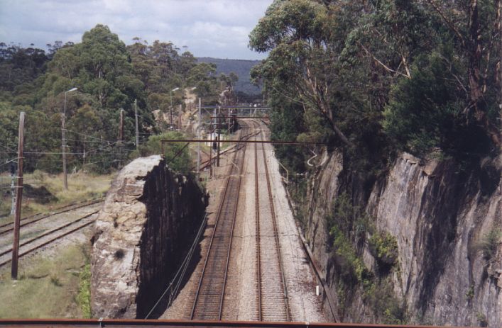 
A short distance down the line from the site of Hartley Vale is the junction
for the now-closed Canyon Colliery.
