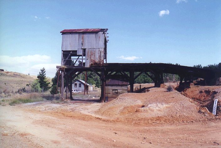 
A close-up view of the ore loader.
