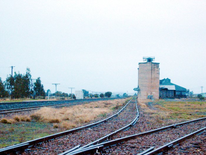 The view looking north towards the silo.