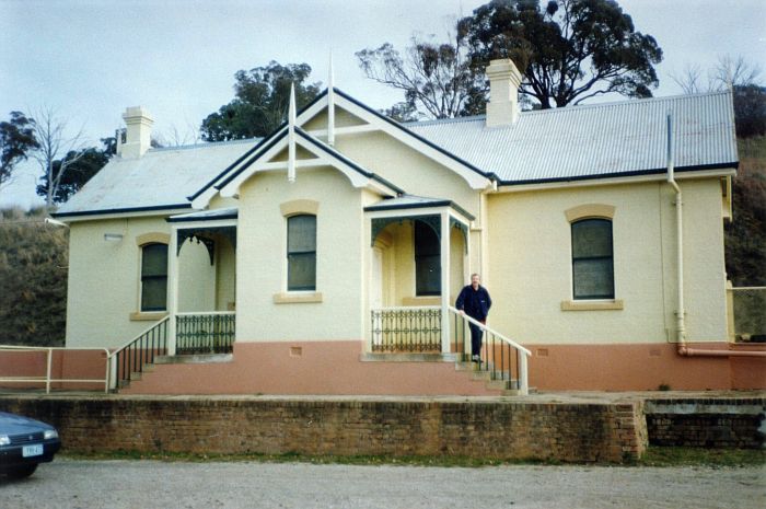 
The road-side view of the station in its 1992 paint scheme.
