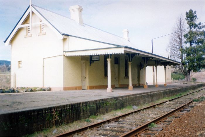 
The rail-side view of the station in its 1992 paint scheme.
