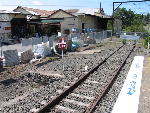 
The end of the line.  No trace remains of the one-time main line and siding
which were beyond this track.
