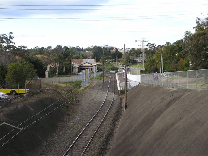 The view look north towards the station. The area has been significantly rationalised since its heyday.
