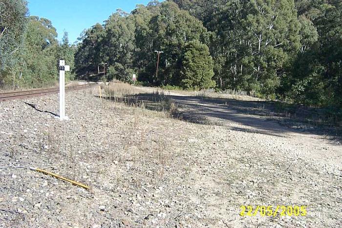 
The site of the station looking south towards Capertee.
