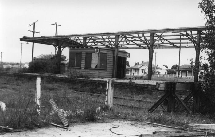 
The view of number 2 platform during the demolition of the station.
