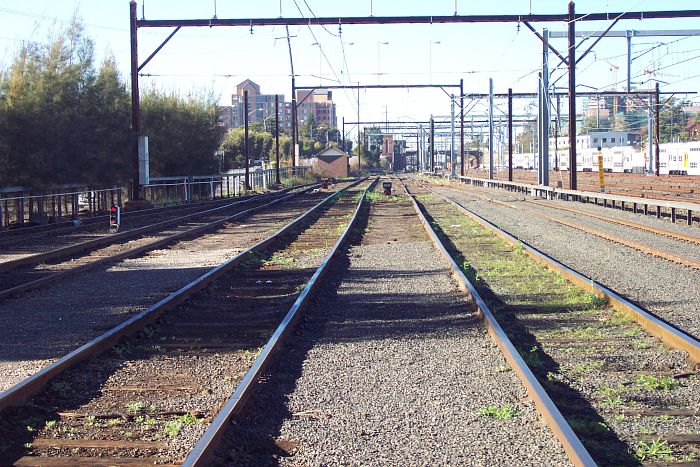 
The view from Clyde Up Yard, looking east towards the yard entrance.
