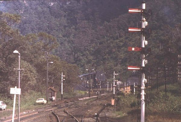 With a dramatic backdrop, no passenger station and signals galore Coal Cliff was a picturesque but busy place to be a signalman, even though this 1987 picture shows a quiet time.