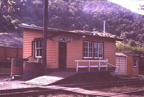 The signal box on the up side of the line.