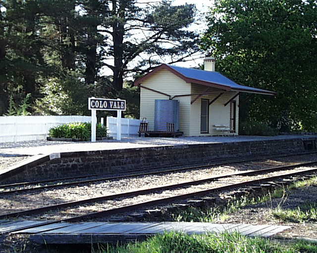
The view of the station looking south.
