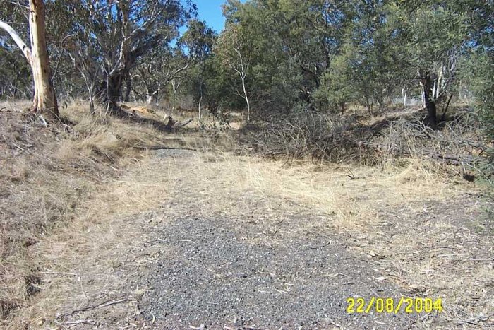 The formation is still in evidence in this view looking east towards the Army Base.