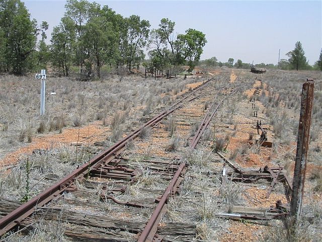
The view of Coolabah siding, looking west towards Bourke.
