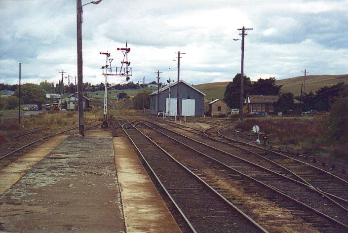 
The view north from the platform.
