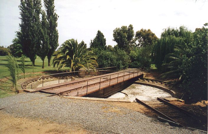 The turntable is still present at Corowa yard.  The yard has been turned
into a public park.
