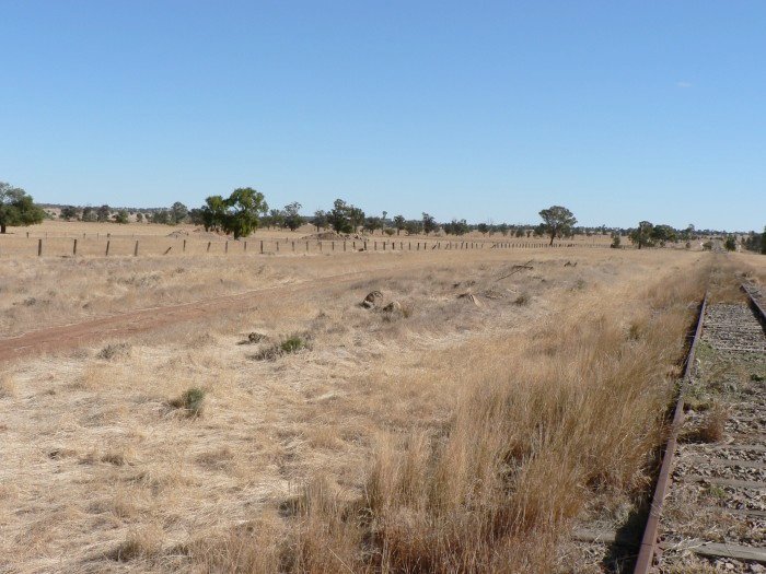 The likely remains of the foundations of the one-time station.