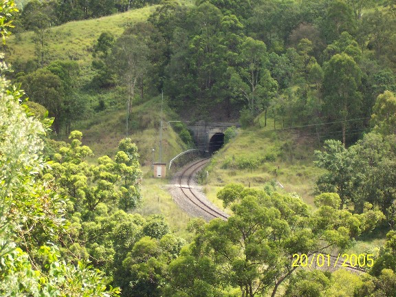 
The up entrance to Cougal Spiral No 2 tunnel.
