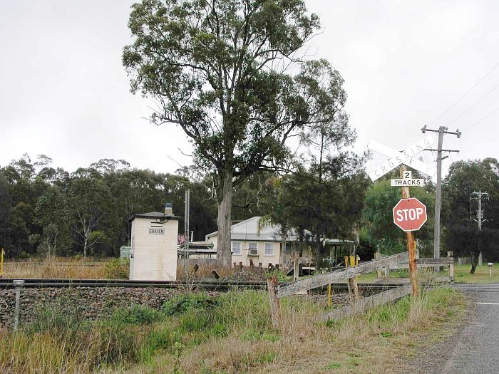 
The level crossing and associated hut at Craven.

