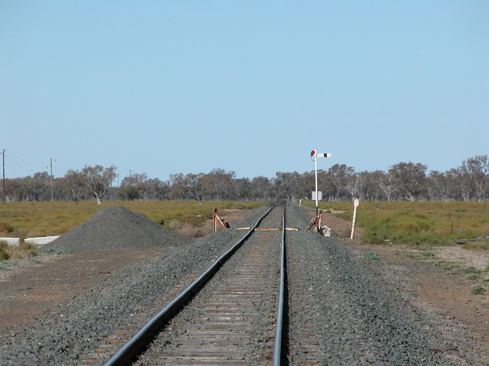 
The Down Home semaphore signal on the outskirts of the location.
