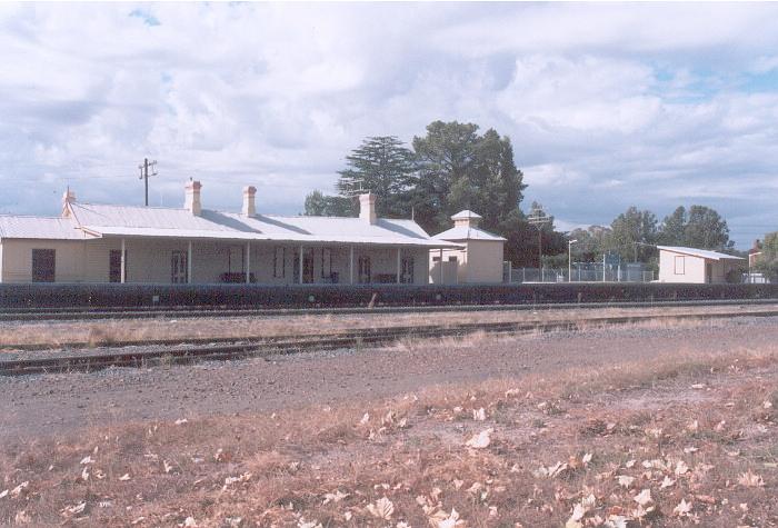The rail-side view of the Culcairn station.