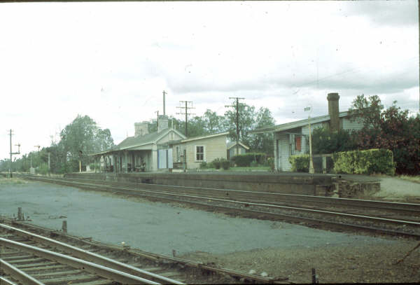 A view of the station with its well-maintained gardens.