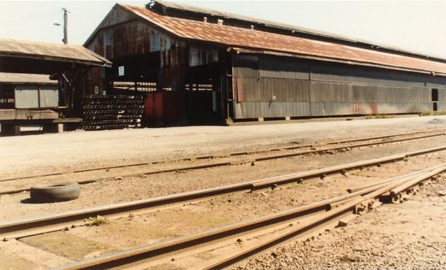 
The southern end of the large Outwards Goods Shed (West).
