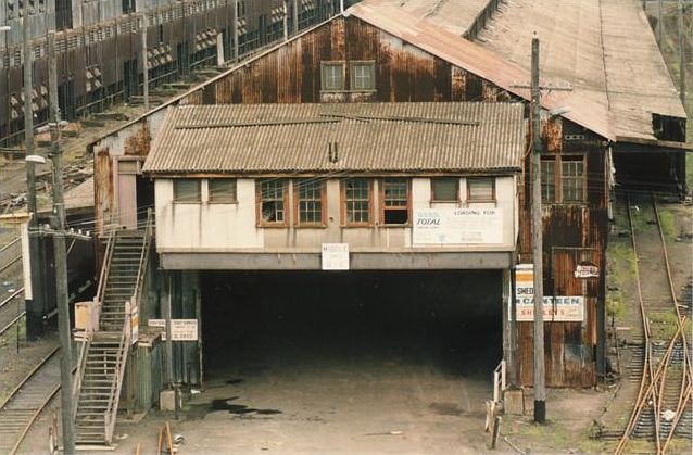 
A close-up view of the Outward Goods Shed.

