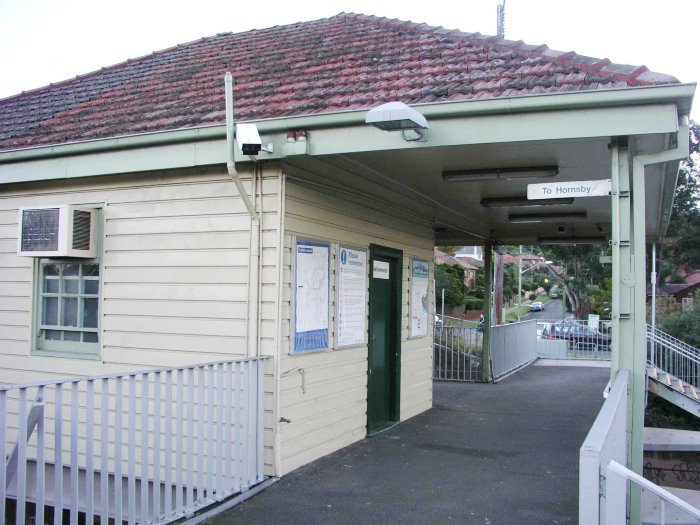The station master's office on the overbridge.