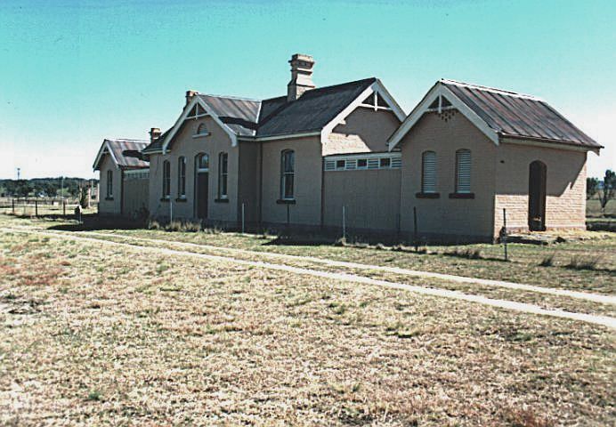 
The road-side view of the station building.
