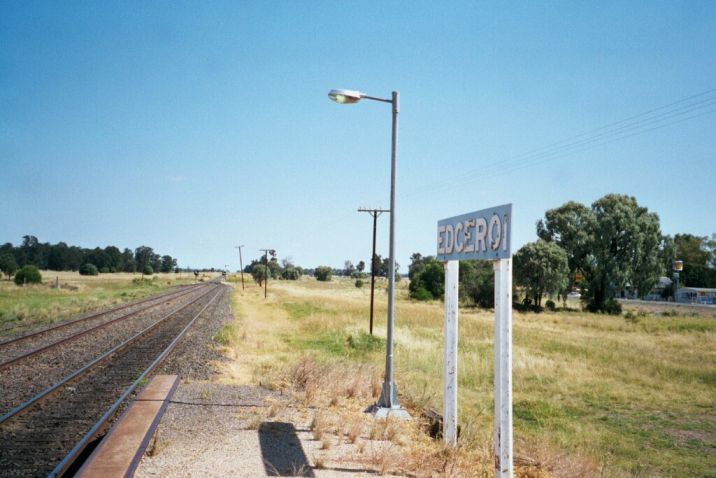 
The platform sign at Edgeroi.
