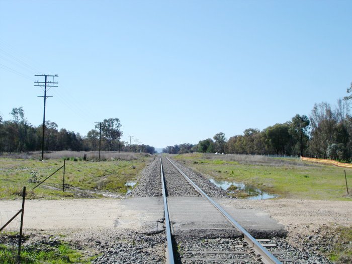 The view looking north in the vicinity of the station.