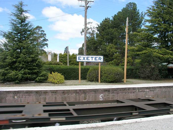 
A view of a station signboard on the down platform.
