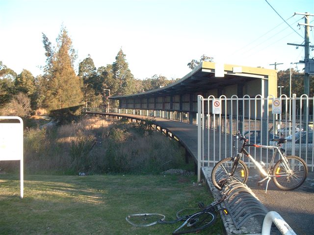 
The view looking along the branch line platform.
