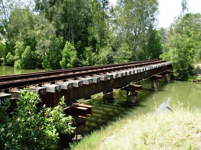 The bridge over Mudd Creek, to the south of the location.