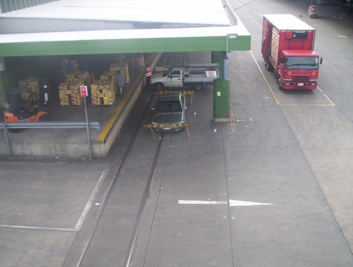 
The view looking down to No 3 Siding, which served the long goods shed.
