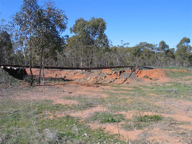 
Flood damage to the western line near Girilambone.
