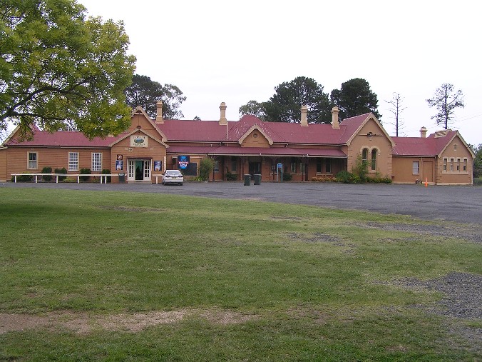 
The road-side view of the station.
