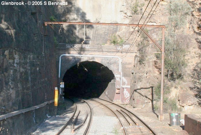 The western portal of the in-use Glenbrook Tunnel. 