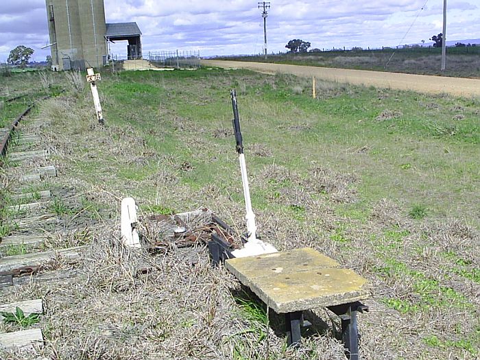 
The ground frame at the up end of the silo siding.
