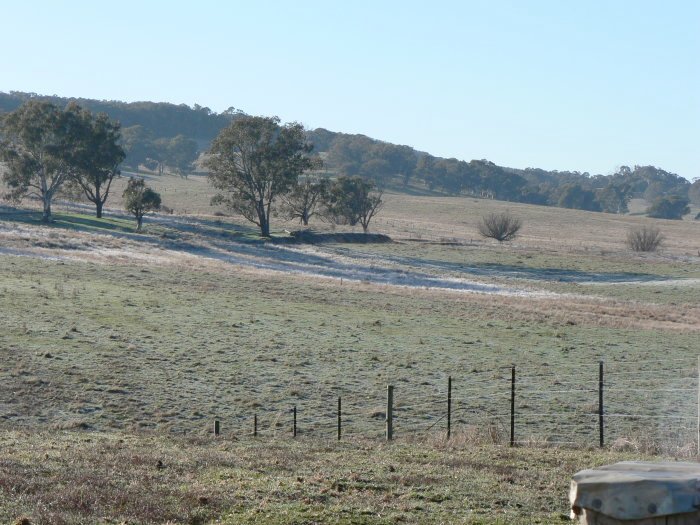 The bank in the distance is all that remains of the station.