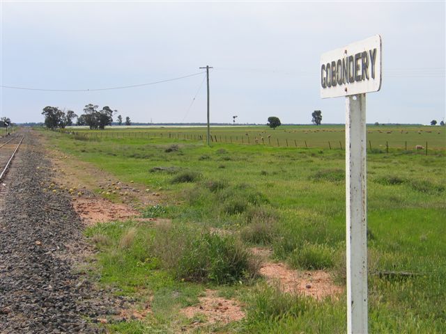 Only the signpost remains of the station.