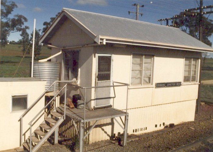 The former Goobang Junction West signal box.