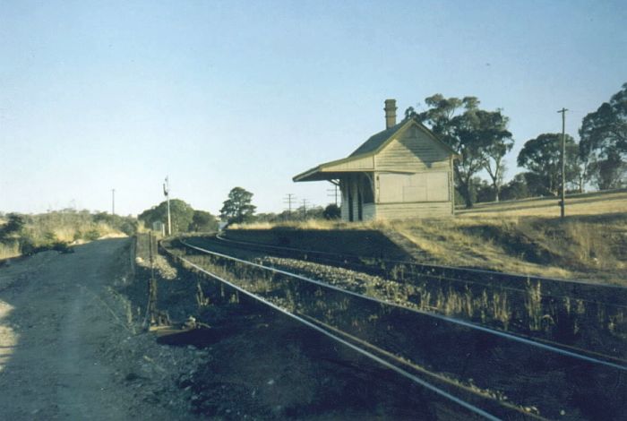 
A photo of the abandoned platform and station 5 years after closure.
