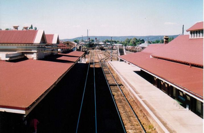 
Looking over the station roofs towards the north.
