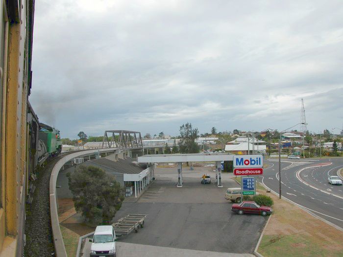 
The approach to Grafton station from the south.
